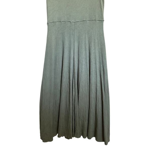 Marine Layer Lexi Rib Dress Fit And Flare Midi Sleeveless Green Size Medium - Picture 5 of 12